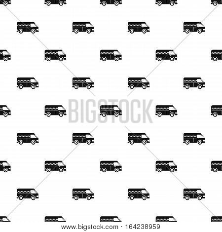 Minibus taxi pattern. Simple illustration of minibus taxi vector pattern for web