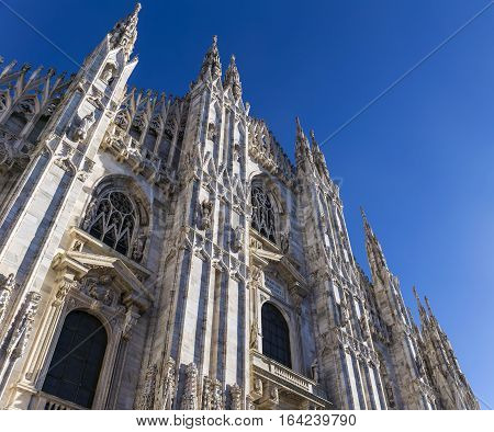 Milan Duomo Under Blue Sky