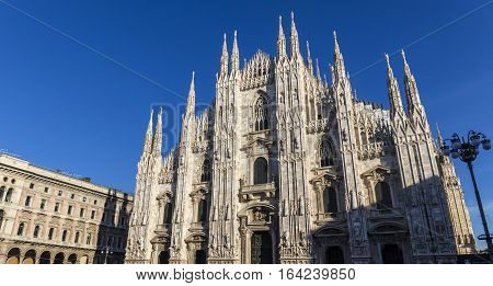 Milan Duomo Under Blue Sky