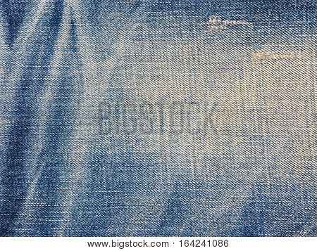 Texture of blue jeans demim fabric background