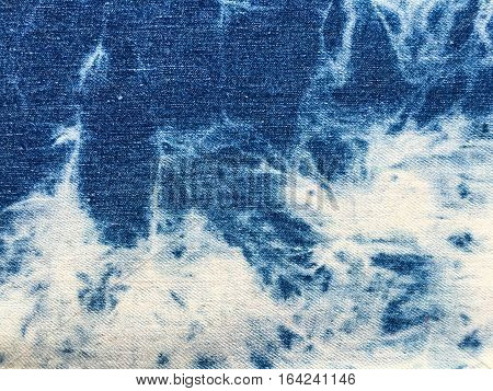 Texture of blue jeans demim fabric background