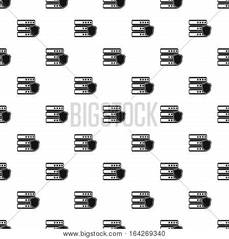 Data storage security pattern. Simple illustration of data storage security vector pattern for web