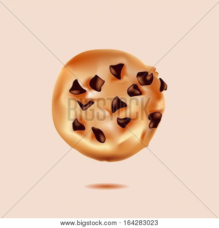 Chocolate Chip Cookie icon and other - vector design