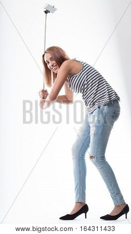 Studio Portrait Of An Ordinary Teenager