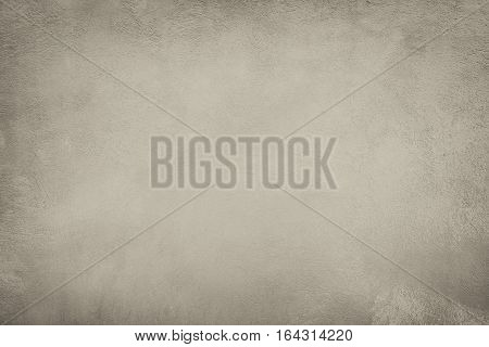 Abstract Grunge Decorative Sepia Painted Stucco Wall Texture. Handmade Rough Paper Background With Copy Space