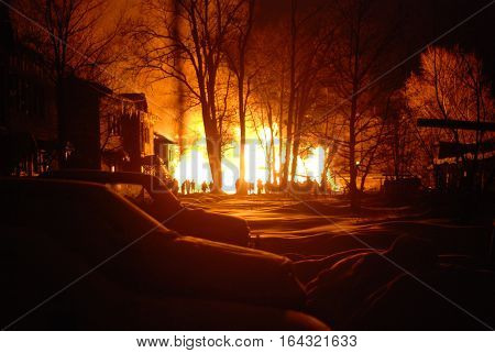 conflagration Burning firefighters fire, people on fire