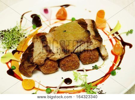 Fried Meat And Breaded Cutlet