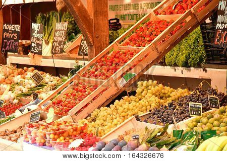 La Flotte France - september 27 2016 : the picturesque market
