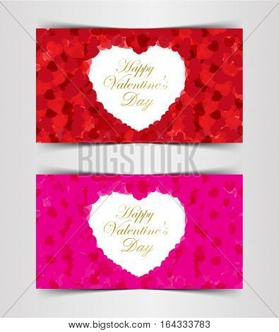 Design Template Heart for Valentine's Day Backgroundillustration EPS 10.