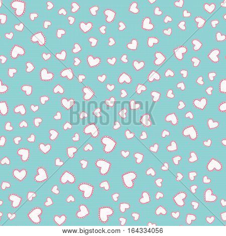 Seamless Pattern With Hearts