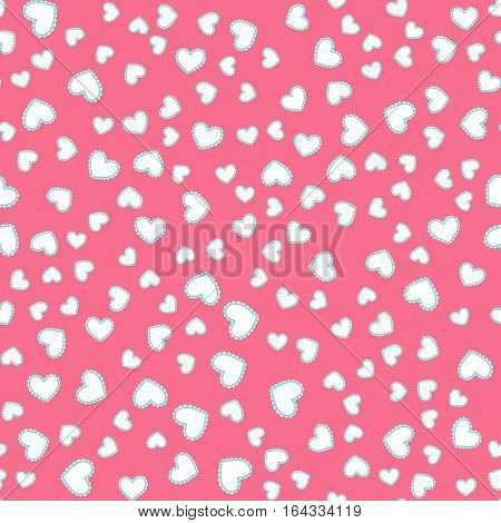 Seamless Pattern With Hearts