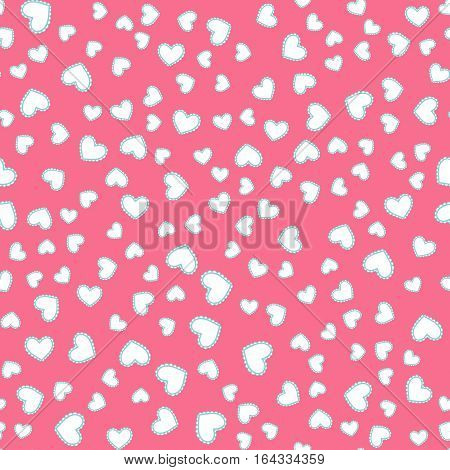 Seamless Pattern With Hearts