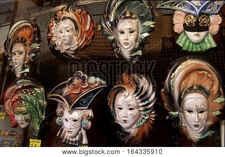 Venice - Famous carnival masks for sale