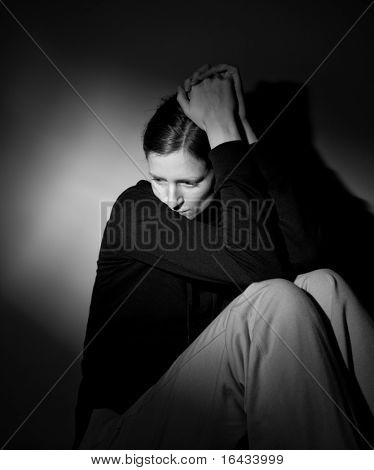 Ung kvinde lider af svær depression