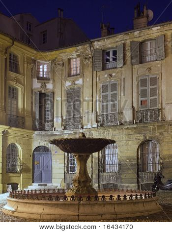 Belle fontaine (Albertas Fontaine Albertas) à Aix-en-Provence, France.