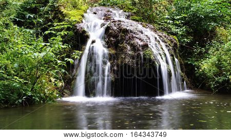a waterfall in Szilvásvárad in the Szalajka Valley