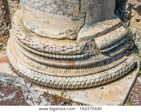 Hdr Villa Adriano Ruins In Tivoli