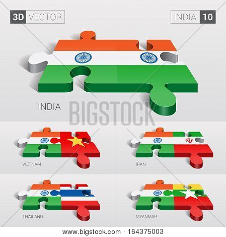 India puzzle part joint with India, Vietnam, Iran, Thailand, Myanmar.