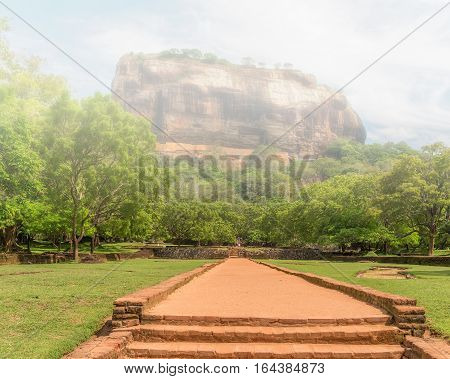 Sri Lanka: ancient Lion Rock fortress in Sigiriya or Sinhagiri