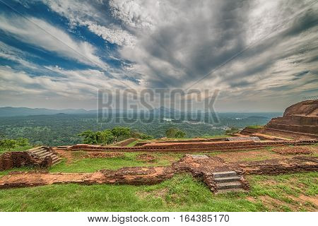 Sri Lanka: ancient Lion Rock fortress in Sigiriya or Sinhagiri