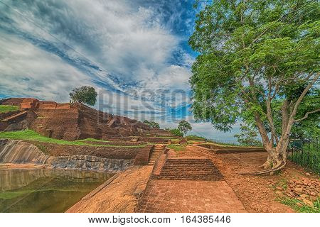 Sri Lanka: ancient Lion Rock fortress in Sigiriya or Sinhagiri
