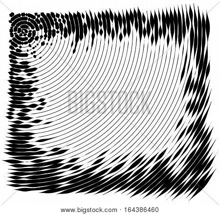 Vector Spiral Frame. No Gradient. Texture.concentric Lines, Circular, Rotating Background. Volute. P