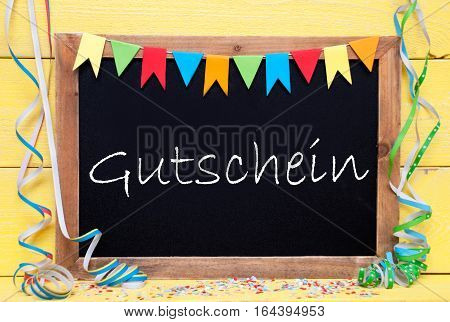 Blackboard With German Text 