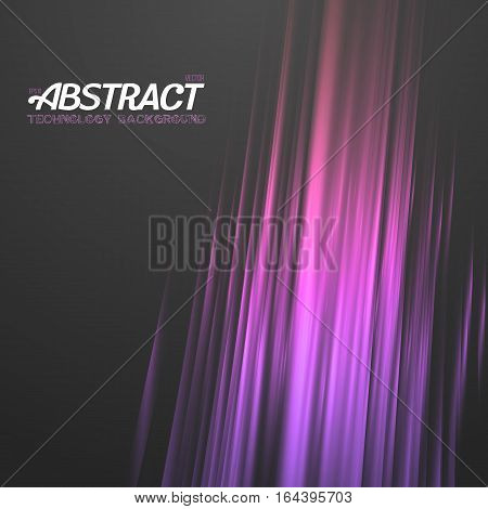Illustration of Digital Glith Futuristic Effect. Abstract Vector Glowing Neon Party Background. Motion Energy Magic Light