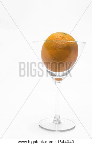 Orange w kieliszku Martini