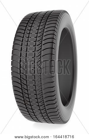 Tire isolated on the white background, 3d illustration