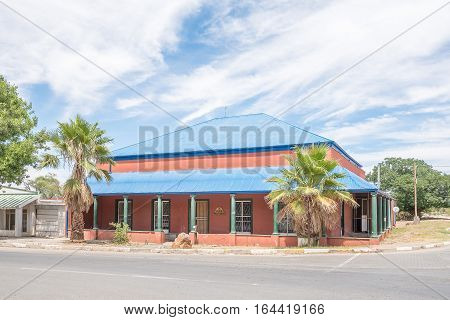 JACOBSDAL SOUTH AFRICA - DECEMBER 24 2016: An historic old house in Jacobsdal a small town in the Free State Province.