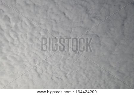 Altocumulus Cloud On Morning Background