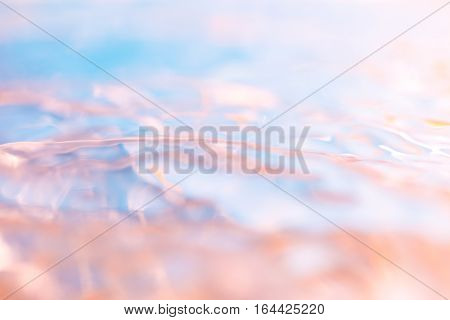 Abstract Macro Of Moving Waves On Luquid