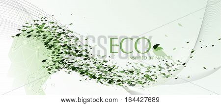 Vector Eco inspired by nature, express the ideas of nature conservative and the idea of thinking about nature trough the graphic design