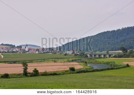 View Of Cultivated Field In The Countryside