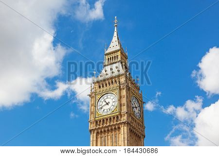 Big Ben is the nickname for the great bell of the clock at the north end of the Palace of Westminster in London and is often extended to refer to the clock and the clock tower.