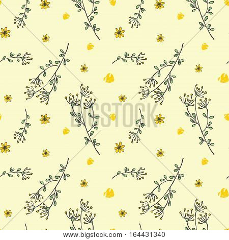Valentine's hearts and flowers seamless pattern ,illustration picture for your design