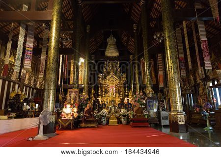 Interior Design Of Buddhism Temple