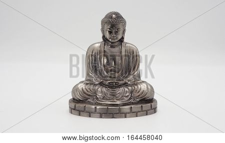 Great Buddha Or Daibutsu Silver Model.