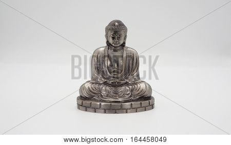 Great Buddha Or Daibutsu Silver Model.