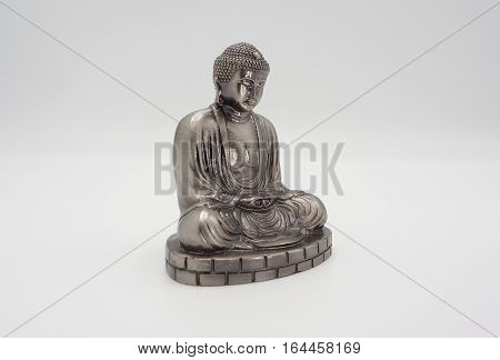 Great Buddha Or Daibutsu Silver Model.