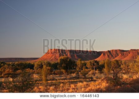 Sunset Kings Canyon, NT Australia