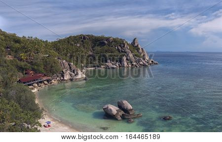 Freedom beach on Koh Tao in Thailand