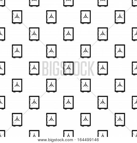 Safety deposit box pattern. Simple illustration of safety deposit box vector pattern for web
