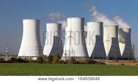 Cooling tower of Nuclear power plant Jaslovske Bohunice - Slovakia