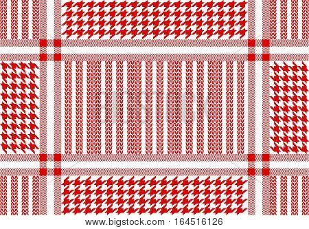 Simple checkered vector pattern with geometric motifs.