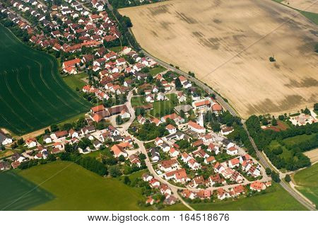 Aerial View Of Purlieus Of Munich