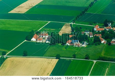 Aerial View Of Purlieus Of Munich