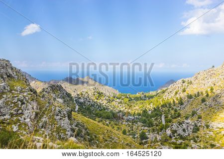 Beautiful view of Sa Calobra on Mallorca Island Spain