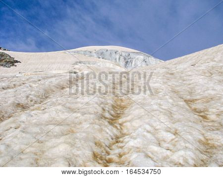 Mountain landscape in the area of Mount Elbrus. The gorge Adyr-Su Russia